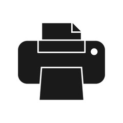 printer icon in trendy flat style
