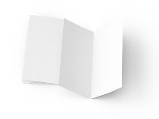 Leaflet folded to DL format - mock up