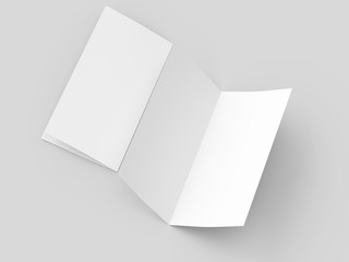 Leaflet folded to DL format - mock up