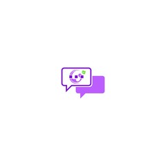 Bubble chat grape icon