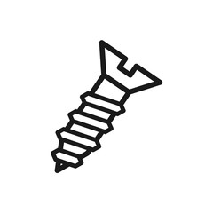 screw icon in trendy flat design