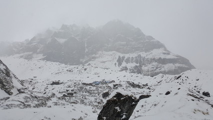 High Camp Annapurna Mountains