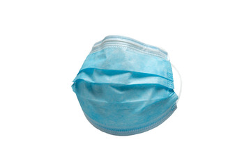 Fototapeta premium isolierte MNS-Maske, Mundschutz mit weißem Hintergrund