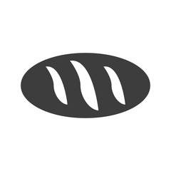 Bread icon vector illustration isolated on white