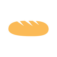 Bread icon vector illustration isolated on white