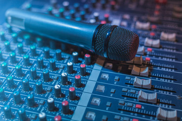 microphone and mixer