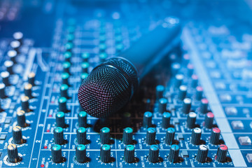microphone and mixer