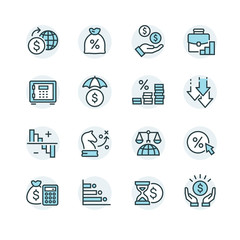 business and marketing icons set
