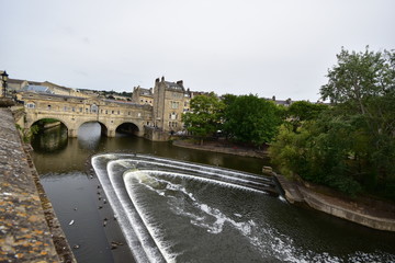 Weir City of Bath England UK