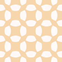 Vector yellow grid texture. Abstract geometric seamless pattern with net, mesh, lattice, curved shapes, repeat tiles. Retro vintage background in soft pastel colors, straw and beige. Minimal design