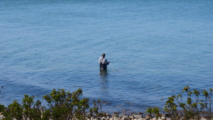 Angler in der Ostsee