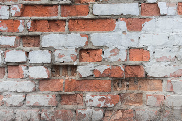 fragment of red brickwork