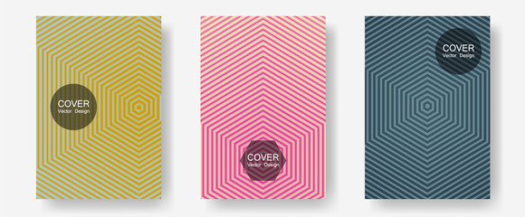 Geometric design templates for banners, covers.