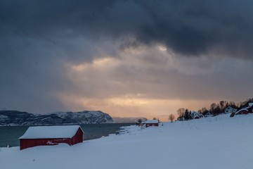 Snow village in Norway