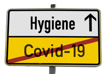 Covid-19 Sign Illustration Hygenie