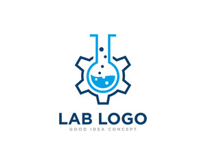 Lab Logo Icon Design Vector