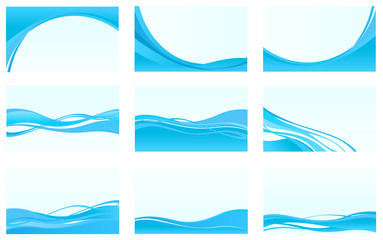 Abstract blue wave background vector templates. To see the other vector wavy background illustrations , please check Abstract Wavy Backgrounds collection.