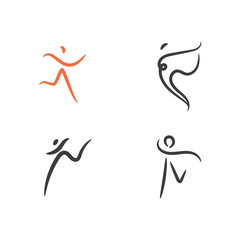 Fototapeta premium logo design about ultra marathon, or trail running