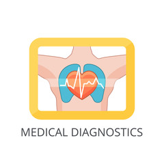 Medical diagnostics icon. Diagnostic equipment. Vector illustration