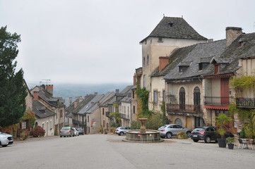 NAJAC, AVEYRON, OCCITANIA, FRANCE, EUROPE, AUTUMN 2018. Bastida de Najac.