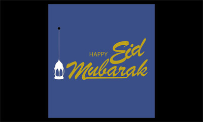 Eid Mubarak poster card banner design greeting and wishes card 