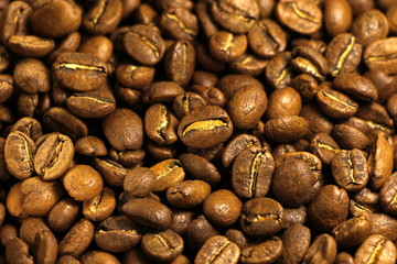 roasted coffee beans background