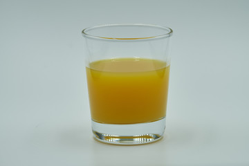a glass of orange juice