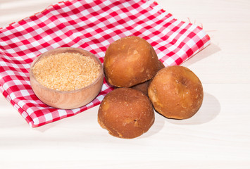 Panela or sugar cane candy - Saccharum officinarum