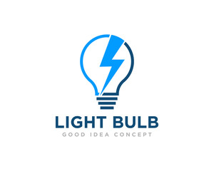 Light Bulb Logo Icon Design Vector