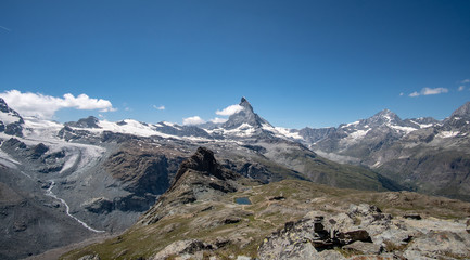 At the top Matterhorn, Zermatt, Switzerland