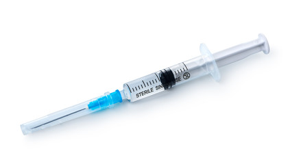 Disposable syrenge isolated