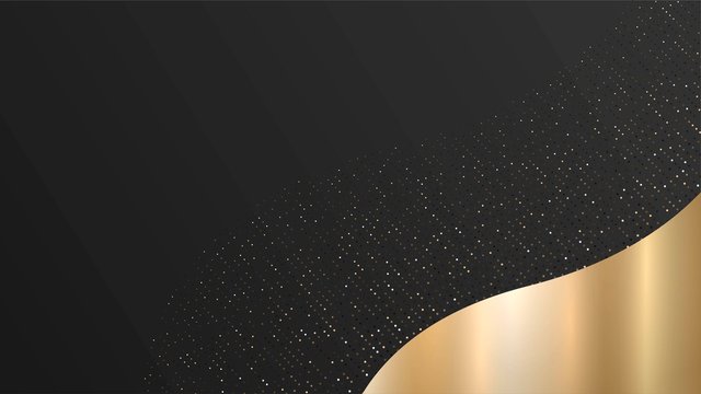 Abstract background with shiny golden surface on a black background Stock  Vector | Adobe Stock