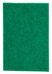 fiber scraper green top close up isolated on white background