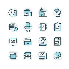 Business Office vector Icon Set
