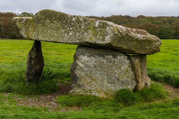 Presaddfed Burial Chamber in Anglesey, North Wales.