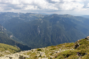 Fototapeta na wymiar Landscape from Big (Golyam) Kupen peak, Rila Mountain