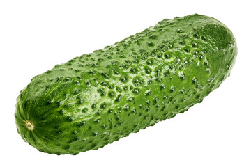 cucumber isolated on white background, clipping path, full depth of field