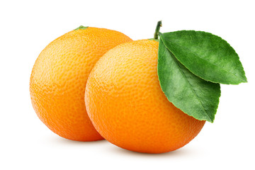 mandarin isolated on white background, clipping path, full depth of field