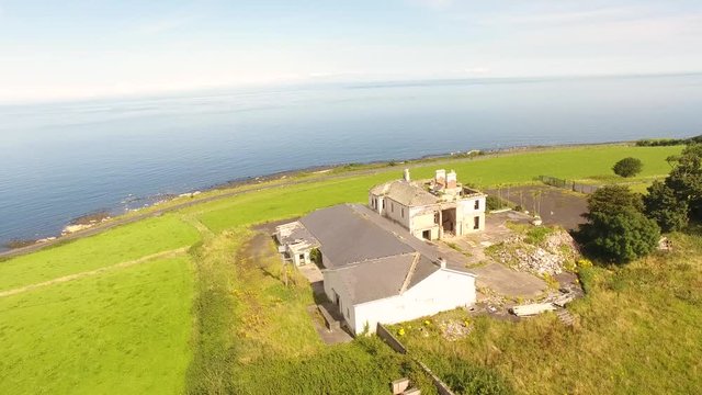 Drumnagreagh House Hotel ruin Glenarm Co Antrim Northern Ireland 