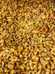 lots of dried raisin grapes for eating background