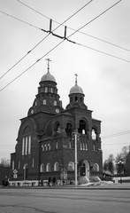 old Russian architecture, the Church in the city of Vladimir