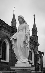 old Russian architecture, the Church in the city of Vladimir
