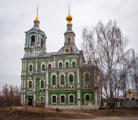 old Russian architecture, the Church in the city of Vladimir