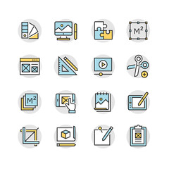 Web and graphic design icons
