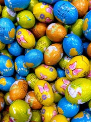 colorful easter eggs