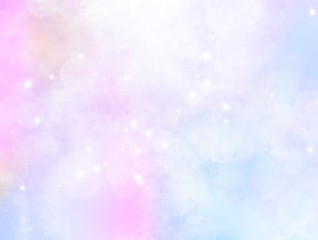 Pastel glitter vintage lights background. defocused. Dreamy colorful bokeh lights for backdrop. blur background.Concept from princess, Christmas, happy holiday, valentine, advertising, presentation