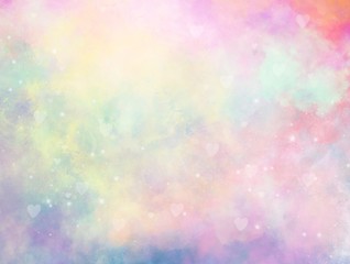 Pastel glitter vintage lights background. defocused. Dreamy colorful bokeh lights for backdrop. blur background.Concept from princess, Christmas, happy holiday, valentine, advertising, presentation