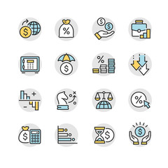business and marketing icons set
