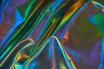 Holographic iridescent foil texture, Futuristic neon colors