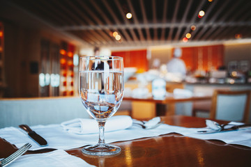 wine glasses on a table